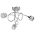 Plafon chromowany 3-punktowy szklany 57cm 6510/3 - Lampy Elem
